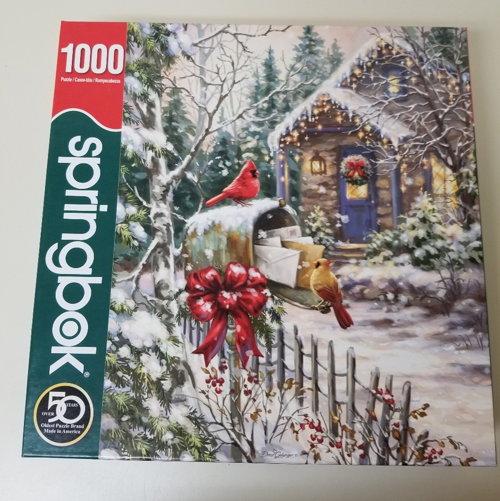 Springbok 1000 piece puzzle winter scene